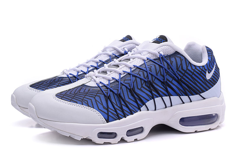Women Nike Air Max 95 20th Blue White Shoes - Click Image to Close